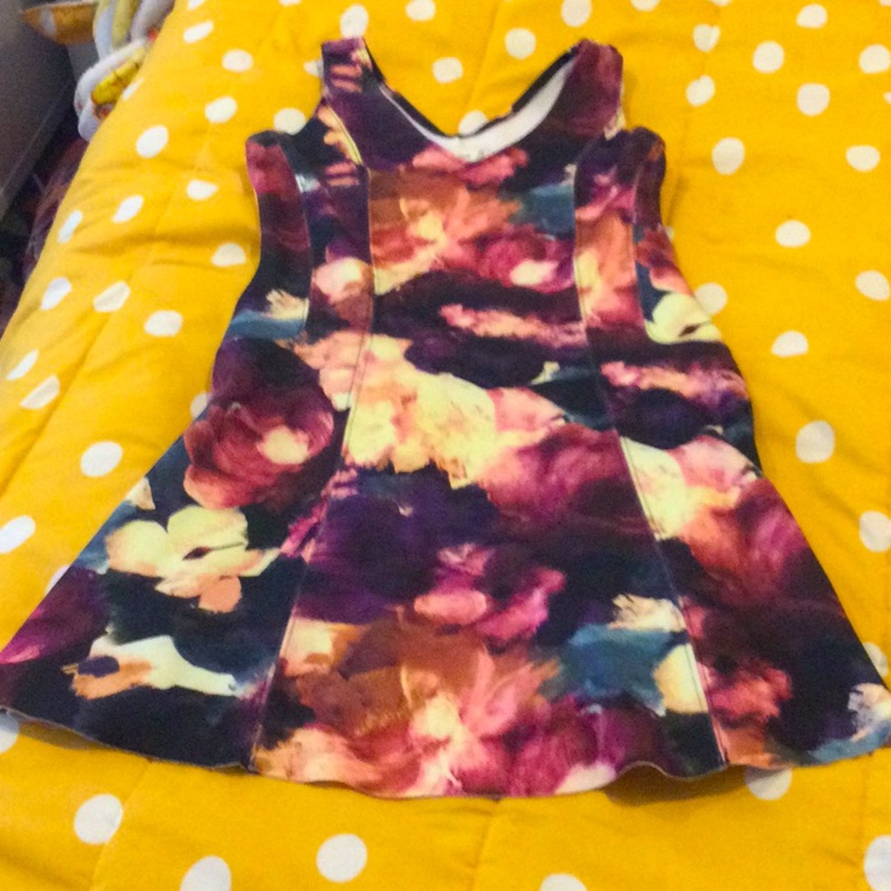 Abercrombie & Fitch FLORAL Fit and Flare mini DRESS, XS
